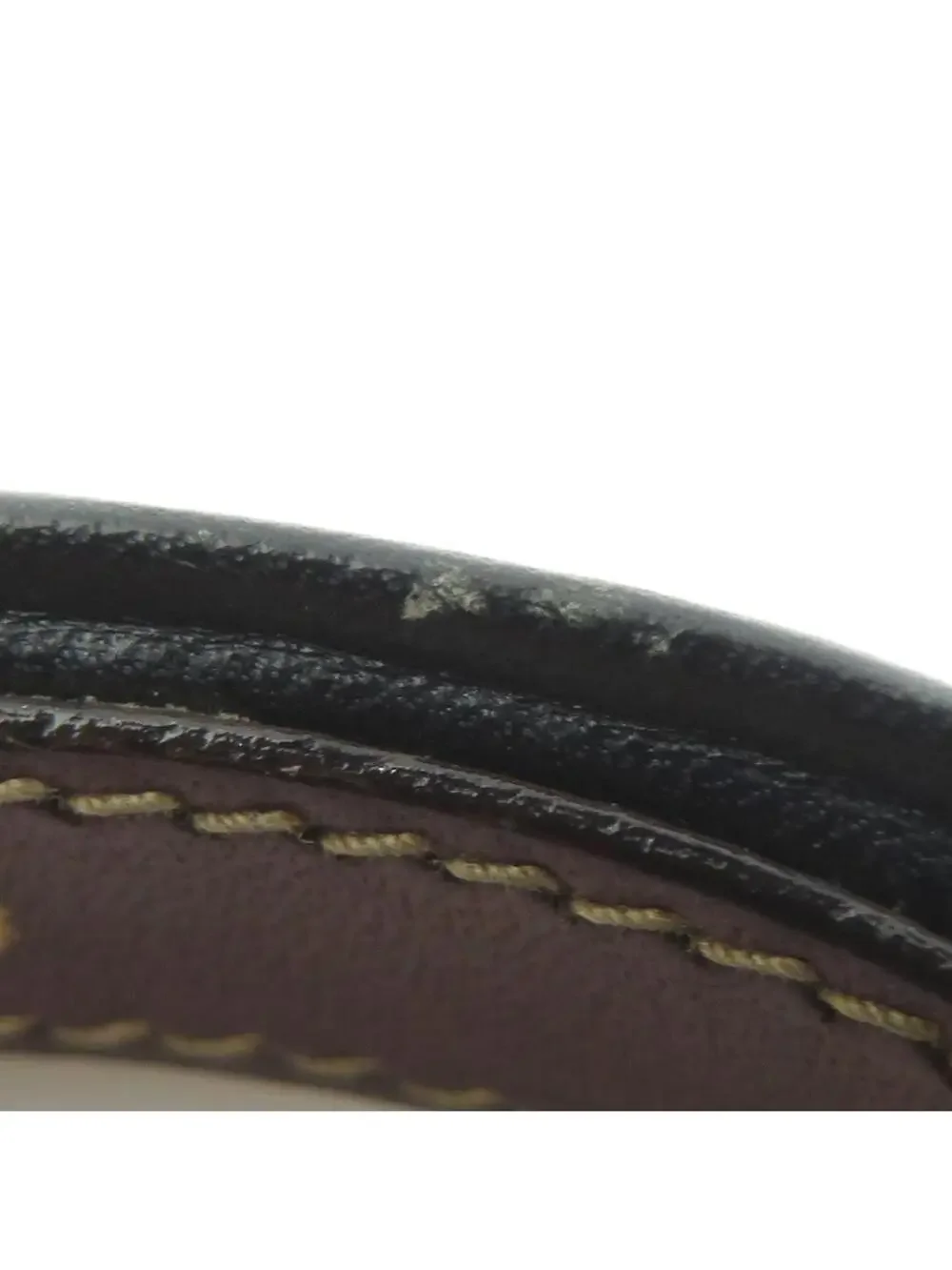 Auth Celine Bracelet Black/Gold #303072C18B